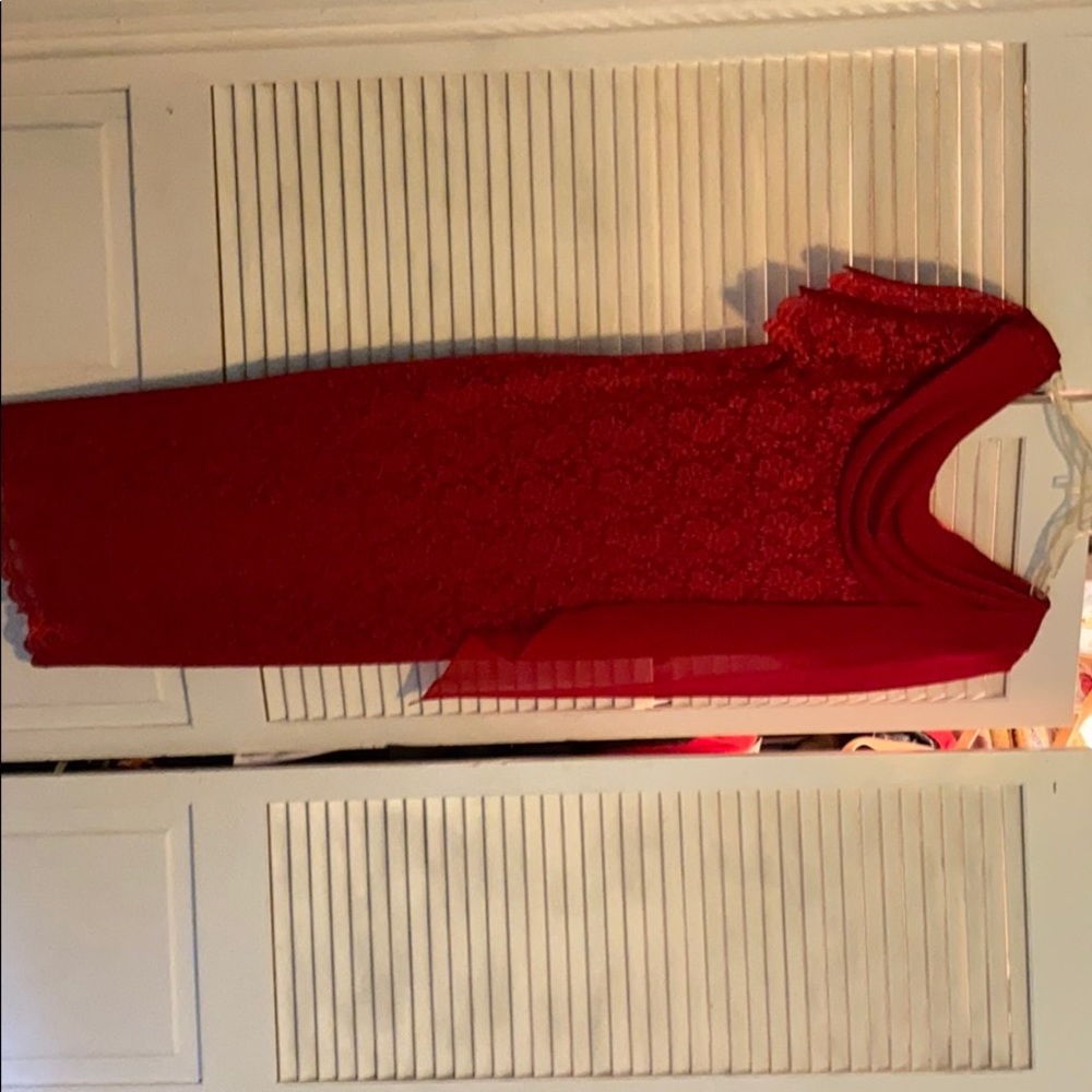 Red formal dress
